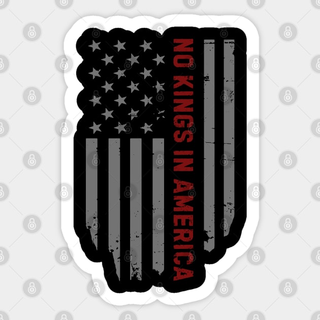 No-Kings Sticker by Creatifly Graphic Tees